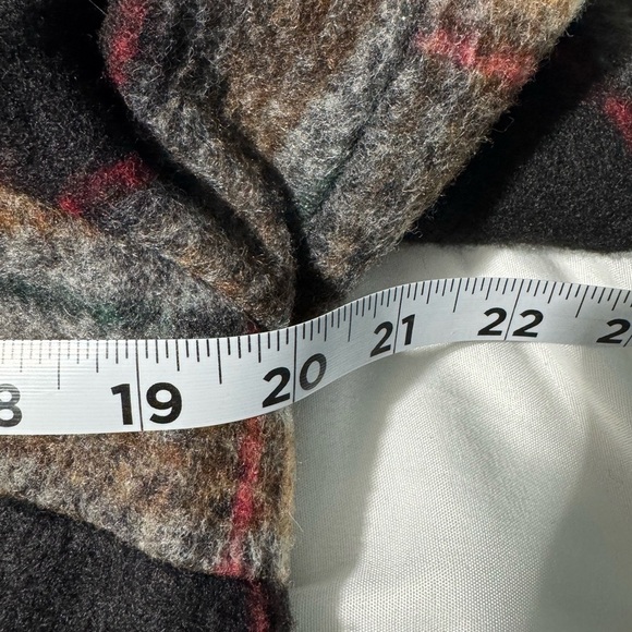 Charlie B Plaid Women's Coat - Black and Brown Wool Blend Size Small - Picture 11 of 13